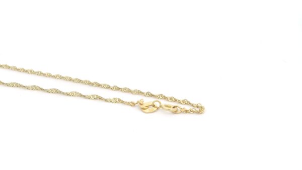 14 Karaat Geelgouden Ketting met Minimalistische Hartjes - Afbeelding 4